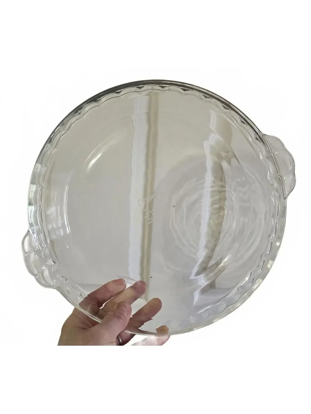 Vintage Pyrex 229 Clear Glass Deep Dish Pie Plate 9.5